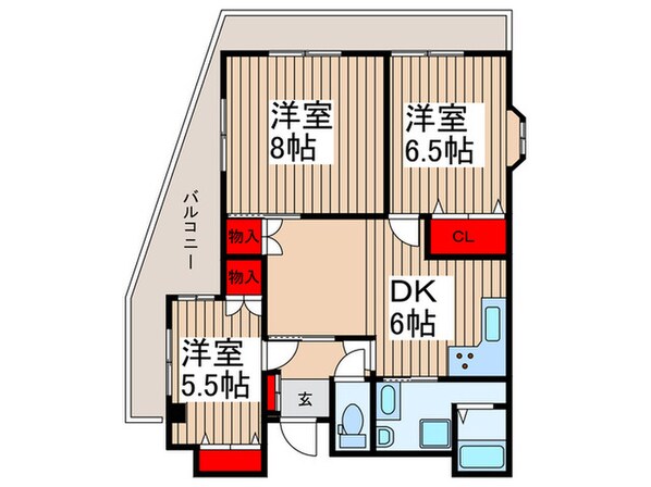 上福岡フジエビルの物件間取画像